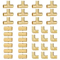 Acessórios PEX SUNGATOR, pacote com 36 3/4 polegadas, sem chumbo, latão Acessórios PEX SUNGATOR, pacote com 36 3/4 polegadas, sem chumbo, latão