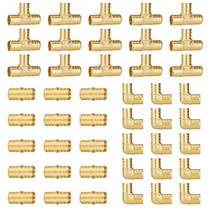 Acessórios PEX SUNGATOR, pacote com 45 3/4 polegadas, sem chumbo em latão Acessórios PEX SUNGATOR, pacote com 45 3/4 polegadas, sem chumbo em latão