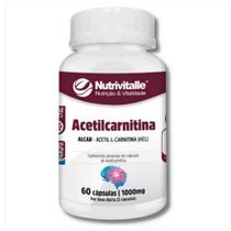 Acetilcarnitina 1.000mg 60 capsulas nutrivitalle