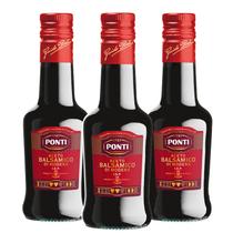 Aceto Balsâmico Italiano PONTI Red Label 250ml (3 vidros)