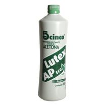 Acetona Lutex 500ml Removedor de Esmaltes a base de Acetona - Cinco