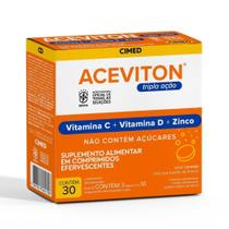 Aceviton Tripla Ação Sabor Laranja 30 Comprimidos Efervescentes