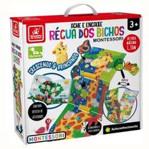 Ache e encaixe régua dos bichos montessori - brincadeira de criança - 3225 Ache e encaixe régua dos bichos montessori - brincadeira de criança - 3225