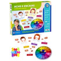 Ache Encaixe Como me Sinto Jogo Educativo Emoções Sentimentos Interativo Inclusivo TEA Escolar Pedagóco Formas e Cores Presente Natal