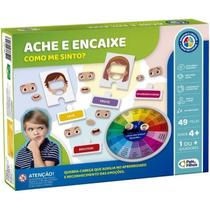 Achei e Encaixe Jogo Infantil Pais e Filhos Jogo Educativo De Emoções Como Me Sinto