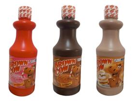 Achocolatado Brown Cow Original Morango e Capuccino - 3 Unid Achocolatado Brown Cow Original Morango e Capuccino - 3 Unid