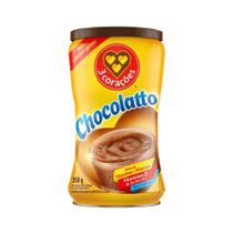 Achocolatado Chocolatto 3 Corações Lata 350g Achocolatado Chocolatto 3 Corações Lata 350g