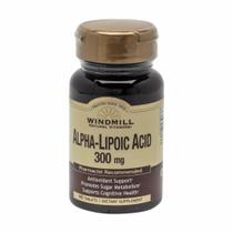 Ácido alfa-lipóico 300mg 60 comprimidos da Windmill Health (pacote com 4)
