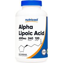 Acido Alfa Lipoico 600 mg 240 Cápsulas Importado Nutricost Acido Alfa Lipoico 600 mg 240 Cápsulas Importado Nutricost