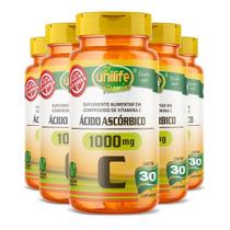 Ácido Ascórbico Vitamina C 30 Comprimidos Kit 05 Unidades Ácido Ascórbico Vitamina C 30 Comprimidos Kit 05 Unidades