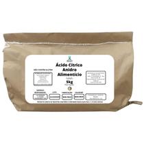 Ácido Cítrico Anidro 5kg 100% - Puro Alimentício - Allquin