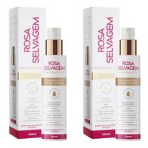 Ácido Clareador Ativado Rosa Selvagem Facial Corporal c/2 Ácido Clareador Ativado Rosa Selvagem Facial Corporal c/2