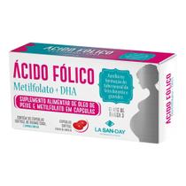 Ácido Fólico Metilfolato + DHA - 30 Cápsulas - La San Day Ácido Fólico Metilfolato + DHA - 30 Cápsulas - La San Day