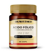 Acido Folico + Vitamina B12 500Mg 60 Capsulas Dr Botanico - Dr. Botanico