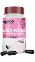 Ácido Fólico vitamina b12 e ferro 60 caps
