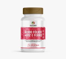 Ácido Fólico + Vitamina B12 + Ferro 60 Cápsulas - Jatobá Produtos Naturais