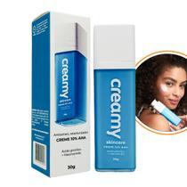 Ácido Glicólico 10% Hidratante Facial Niacinamida Anti Acne Clareador Rejuvenescedor Creamy Skincare 30g