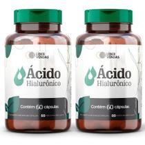 Ácido Hialurônico - 500mg com 60 cápsulas - 2 potes