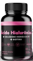 Ácido Hialurônico + Colágeno Hidrolizado + Biotina - 500 Mg