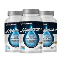 Ácido Hialurônico Hyaluron+ 30 cápsulas de 400mg Kit com 3 - ClinicMais