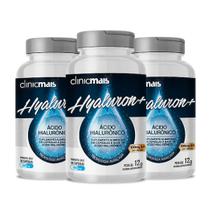 Ácido Hialurônico Hyaluron+ 30 cápsulas de 400mg Kit com 3