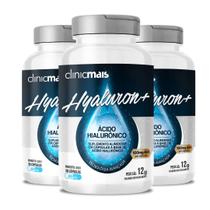 Ácido Hialurônico Hyaluron+ 30 cápsulas de 400mg Kit com 3