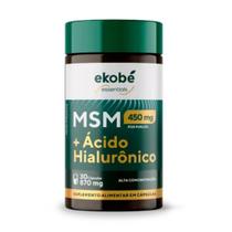 Ácido Hialurônico + Msm Optimal 30 Cápsulas 870mg Ekobé Ácido Hialurônico + Msm Optimal 30 Cápsulas 870mg Ekobé