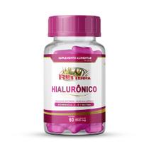 Ácido Hialurônico + Peptídeos Colágeno + Biotina + Vit A C E 60 Cápsulas 500mg