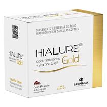 Ácido Hialurônico + Vitamina C + E (60 Cápsulas) - Hialure Gold