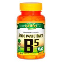 Ácido Pantotênico - Vitamina B5 500mg 60 cáps - Unilife