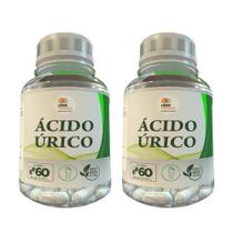 Ácido Úrico - 60 Cápsulas 500Mg Kit Com 2 Potes