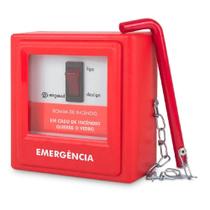 Acionador de Bomba Incêndio com Botão Liga/Desliga e Martelo Intelbras Acionador de Bomba Incêndio com Botão Liga/Desliga e Martelo Intelbras