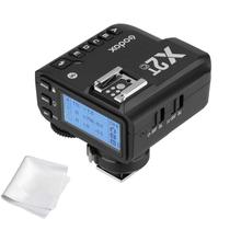 Acionador de flash sem fio Godox X2T-C TTL para Canon, conexão Bluetooth, 1/8000s HSS, 5 botões de grupo separados, roda de controle realocada, novo bloqueio Hotshoe, nova luz auxiliar de AF