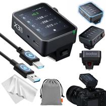 Acionador de flash sem fio Godox X3 Pro TTL Canon Bluetooth