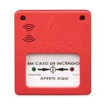 Acionador De Incêndio Sirene 12/24v Alarme Manual Segurimax