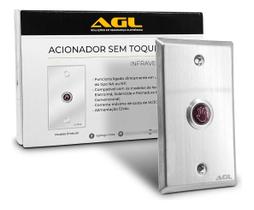 Acionador sem toque inox infravermelho agl 12v