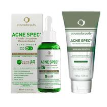 Acne Spec Fluído Secativo Concentrado + Mascara secativa Anti Acne comobeauty