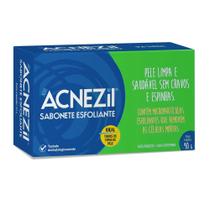 Acnezil sabonete esfoliante combate acne 90g Todos tipos de pele contra cravo e espinha = acnase
