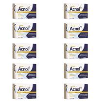 acnol sabonete excelente para evitar cravos e espinhas na pele reduz oleosidade 10x80g - uso diário