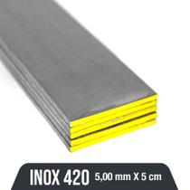 Aço Inox 420 - 5,00mm x 50,80mm - INX500 F