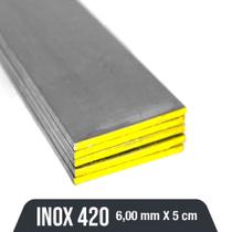 Aço Inox 420 - 6,00mm x 50,80mm - INX600 - Loja do Cuteleiro