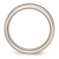 Aço inoxidável 4mm fevereiro roxo cz anel - Chisel