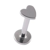 Aço Inoxidável Coração Bola Lua Labret Parafuso Prisioneiro Lábio Anel Orelha Cartilagem Tragus