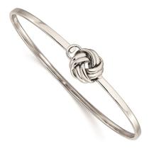 Aço inoxidável polido Love Knot Bangle