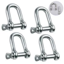Aço inoxidável Shackle Reedny 304 em forma de D 14 mm 4 unidades Aço inoxidável Shackle Reedny 304 em forma de D 14 mm 4 unidades