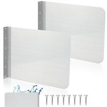 Aço inoxidável Splash Guard Therwen para pia de cozinha 43x30cm