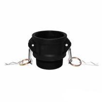 Acoplador Camlock em Polipropileno Tipo B - Adaptador 2Pol x Rosca Macho
