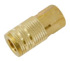 Acoplador de encaixe de ar Forney 75479 1/4 x3/8" em latão NPT Acoplador de encaixe de ar Forney 75479 1/4 x3/8" em latão NPT