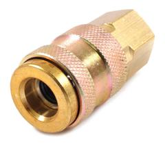 Acoplador de encaixe pneumático Forney 75527 em latão NPT feminino de 1/4”