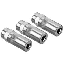 Acoplador de pistola de graxa DEWALT Heavy Duty NPT de 1/8 polegadas, pacote com 3